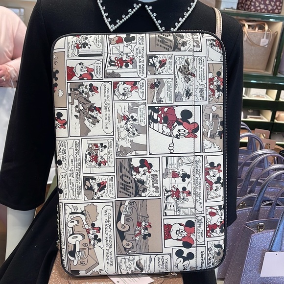kate spade Handbags - Kate Spade Disney X  Minnie  & Mickey Mouse Comic Universal Laptop Sleeve NWT